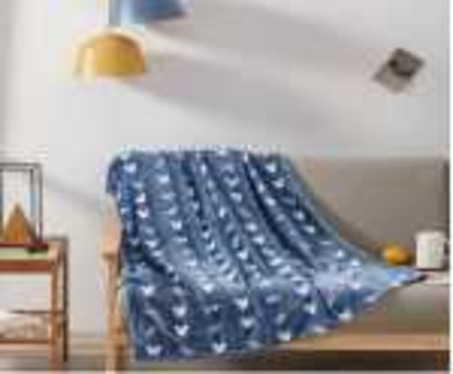 迪士尼·蓝色梦想米奇雪绒毯95x110cm