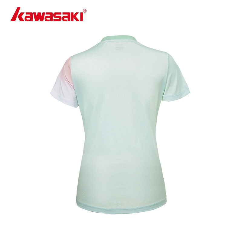 kawasaki/bet体育 青花瓷圆领短袖T恤A2946 夏季运动健身休闲速干透气-5