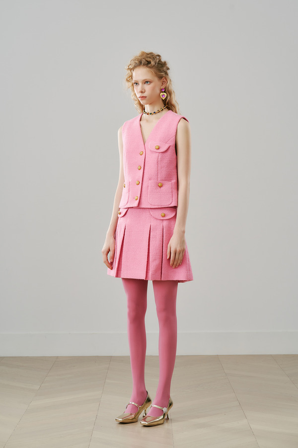 多口袋西装马甲