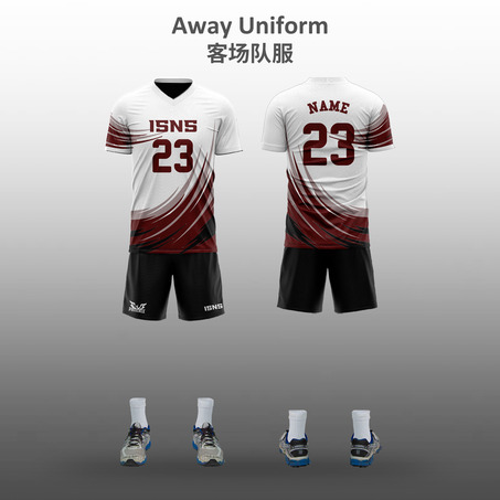 ISNS Boys Volleyball  Away Uniform --男装客场排球服