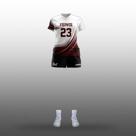 ISNS Girls Volleyball Away Uniform --女装客场排球服-2