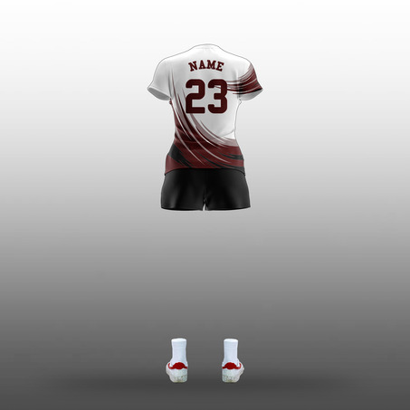 ISNS Girls Volleyball Away Uniform --女装客场排球服-3