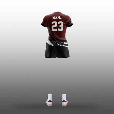 ISNS Girls Volleyball Home Uniform --女装主场排球服-2