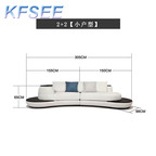 700usd Kfsee Curve Shape Sofa Furniture