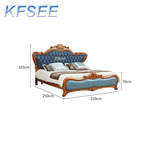 2000usd Kfsee Zingana Wood Bedroom Bed