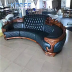 4000usd three seat Kfsee Zingana Wood Sofa