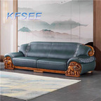3000usd three seat Kfsee Zingana Wood Sofa