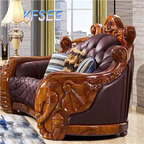 3000usd single seat Kfsee Zingana Wood Sofa