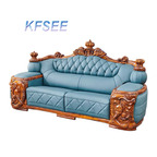 3000usd two seat Kfsee Zingana Wood Sofa