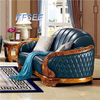 2800usd two seat Kfsee Zingana Wood Sofa