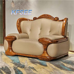 1800usd two seat Kfsee Zingana Wood Sofa