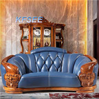 1800usd two seat Kfsee Zingana Wood Sofa