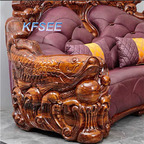 3500usd two seat Kfsee Zingana Wood Sofa
