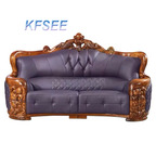 3000usd three seat Kfsee Zingana Wood Sofa