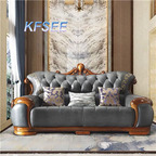 2500usd two Seat Kfsee Zingana Wood Sofa
