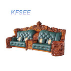 12000usd Many Seat Kfsee Zingana Wood Sofa