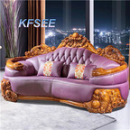 4500usd two Seat Kfsee Zingana Wood Sofa