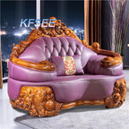 3000usd single Seat Kfsee Zingana Wood Sofa