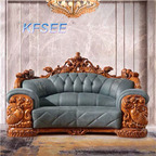 3800usd two seat Kfsee Zingana Wood Sofa