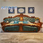 4000usd Kfsee Zingana Wood Bedroom Bed