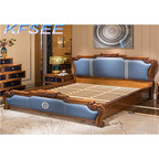 4000usd Kfsee Zingana Wood Bedroom Bed