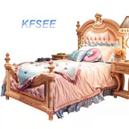 1600usd Kfsee Castle Bedroom Bed