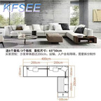 1600usd 400cm length Luxury Kfsee Sofa Furniture