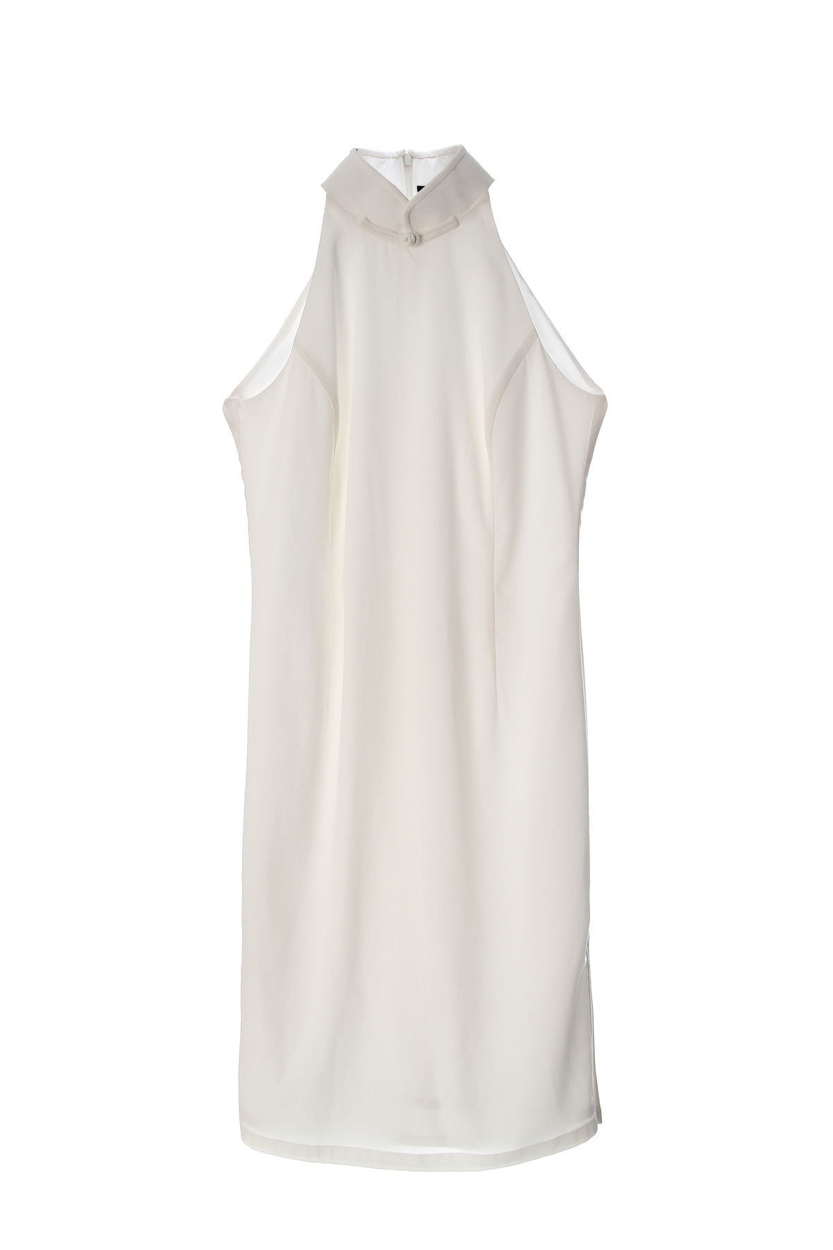 Frankie Halter 旗袍 - 12 个再生水瓶 - 白色｜Frankie Halter Qipao- 12 Recycled Water Bottles - White