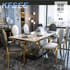 400usd 180cm length Kfsee Marble Dining Table