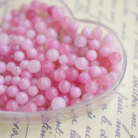 樱花粉色系mix手造小圆珠~日本制手工琉璃玻璃珠樱桃牌古董珠
