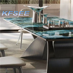 5000usd 200cm length Luxury Kfsee Dining Table