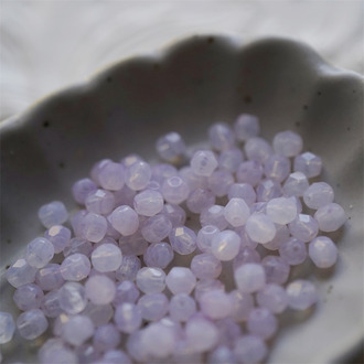 SALE微渐变条纹mix果冻粉~迷你枣形切面火磨珠法绣串珠捷克珠玻璃琉璃珠 4MM