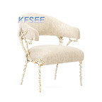 1400usd Pure Copper Kfsee Dining Chair