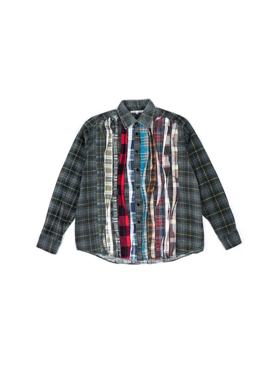 NEEDLES 22AW Classic Shirt - R/W Ombre Plaid Jq.