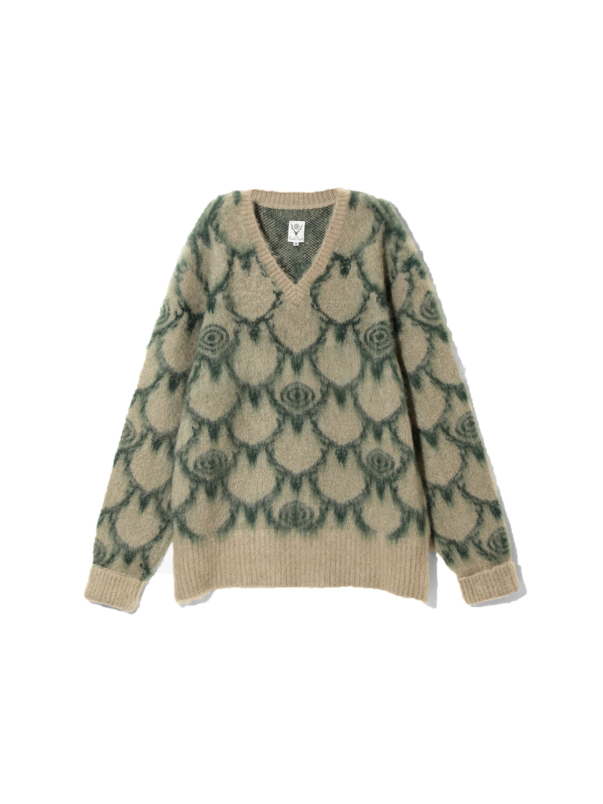 SOUTH2 WEST8 23FW Loose Fit V Neck Sweater - Skull&Target