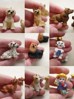 可爱动物造型吊坠合集~日本展会限定进口涂装配饰DIY串珠手链项链