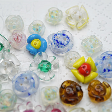 日本樱桃牌进口孤品扣子古董珠合集【1】琉璃珠中古灯工玻璃珠材料-8