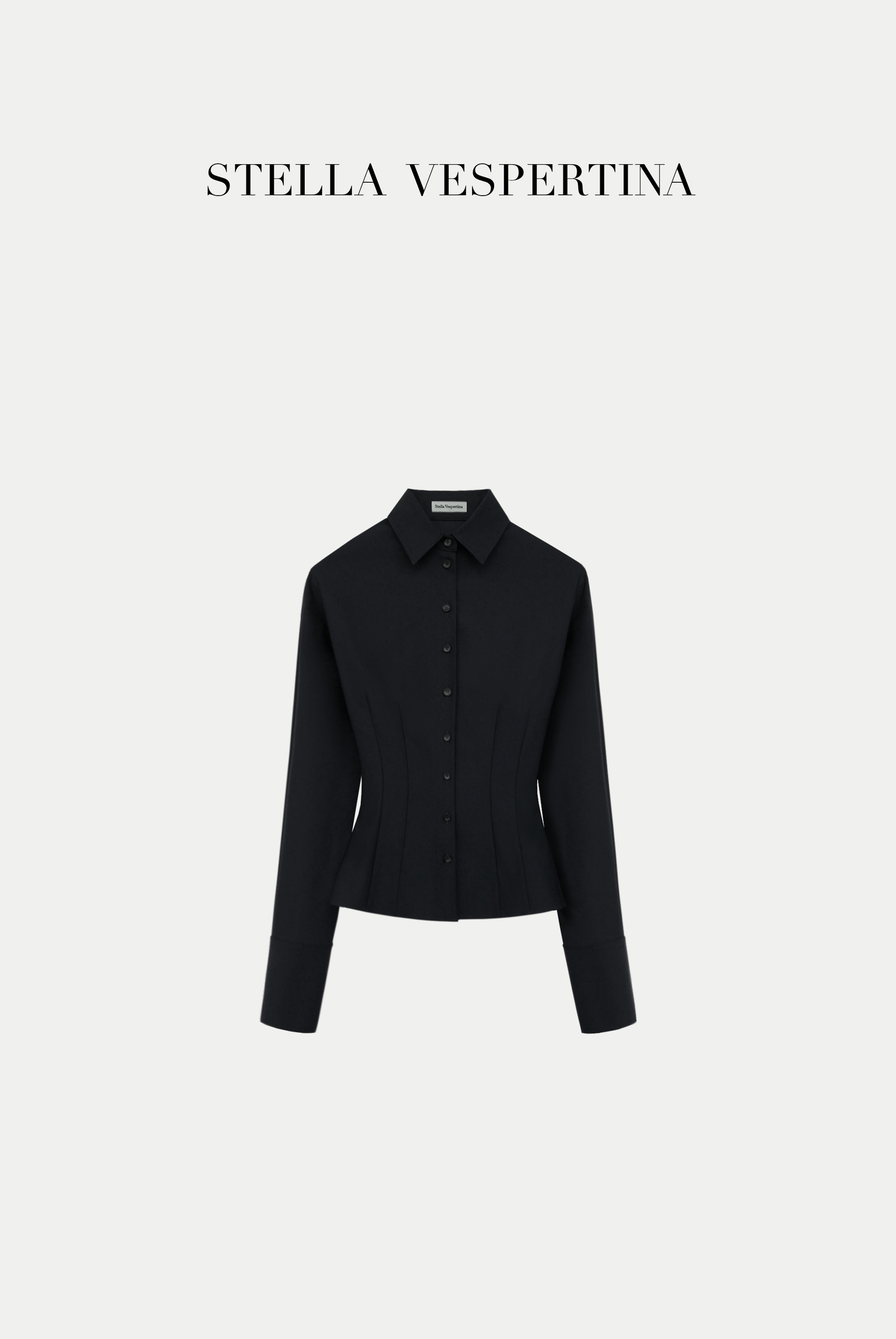 棉质收腰衬衫-1