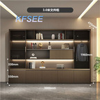 1000usd 300cm length Kfsee Book Cabinet