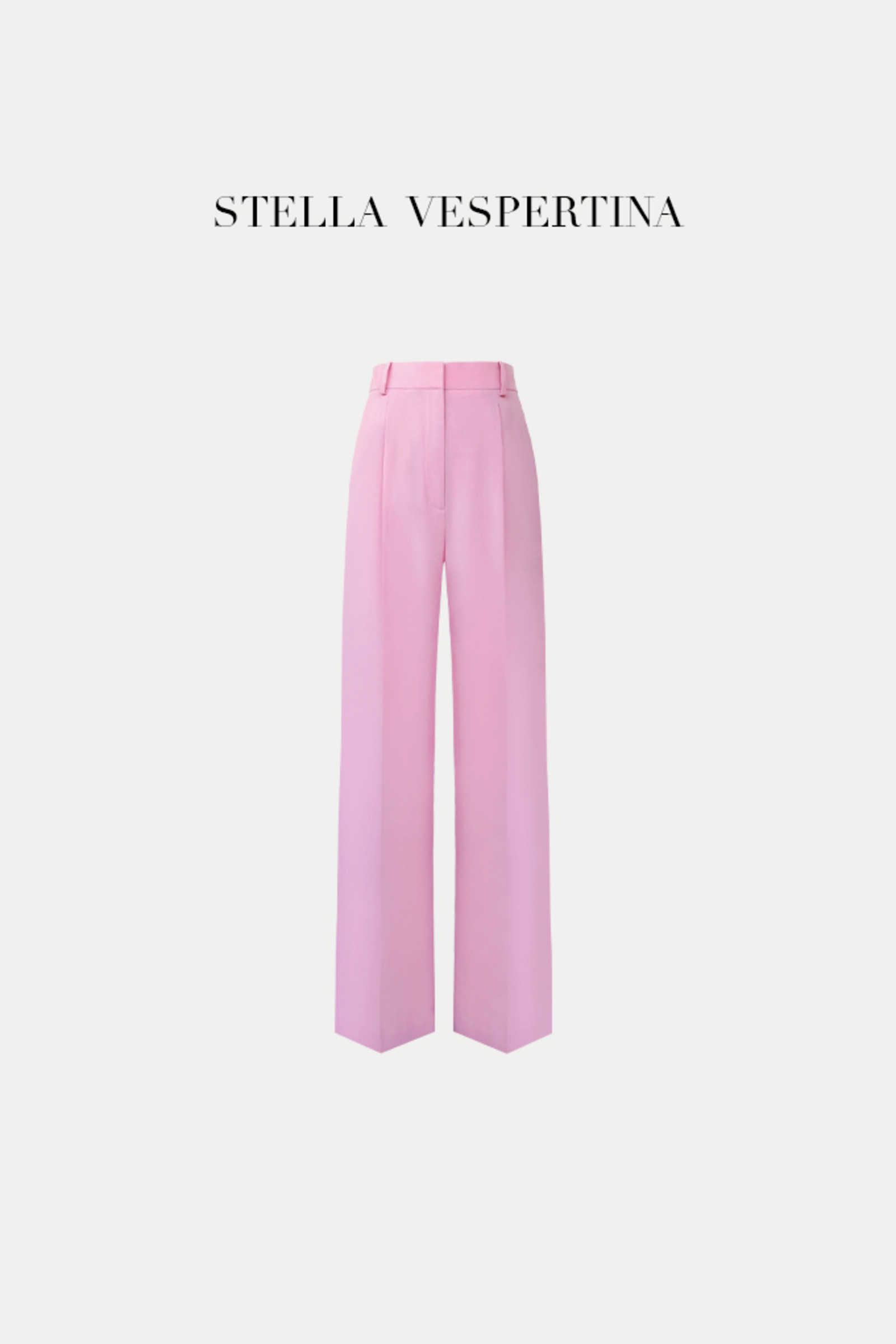 褶饰剪裁长裤-1