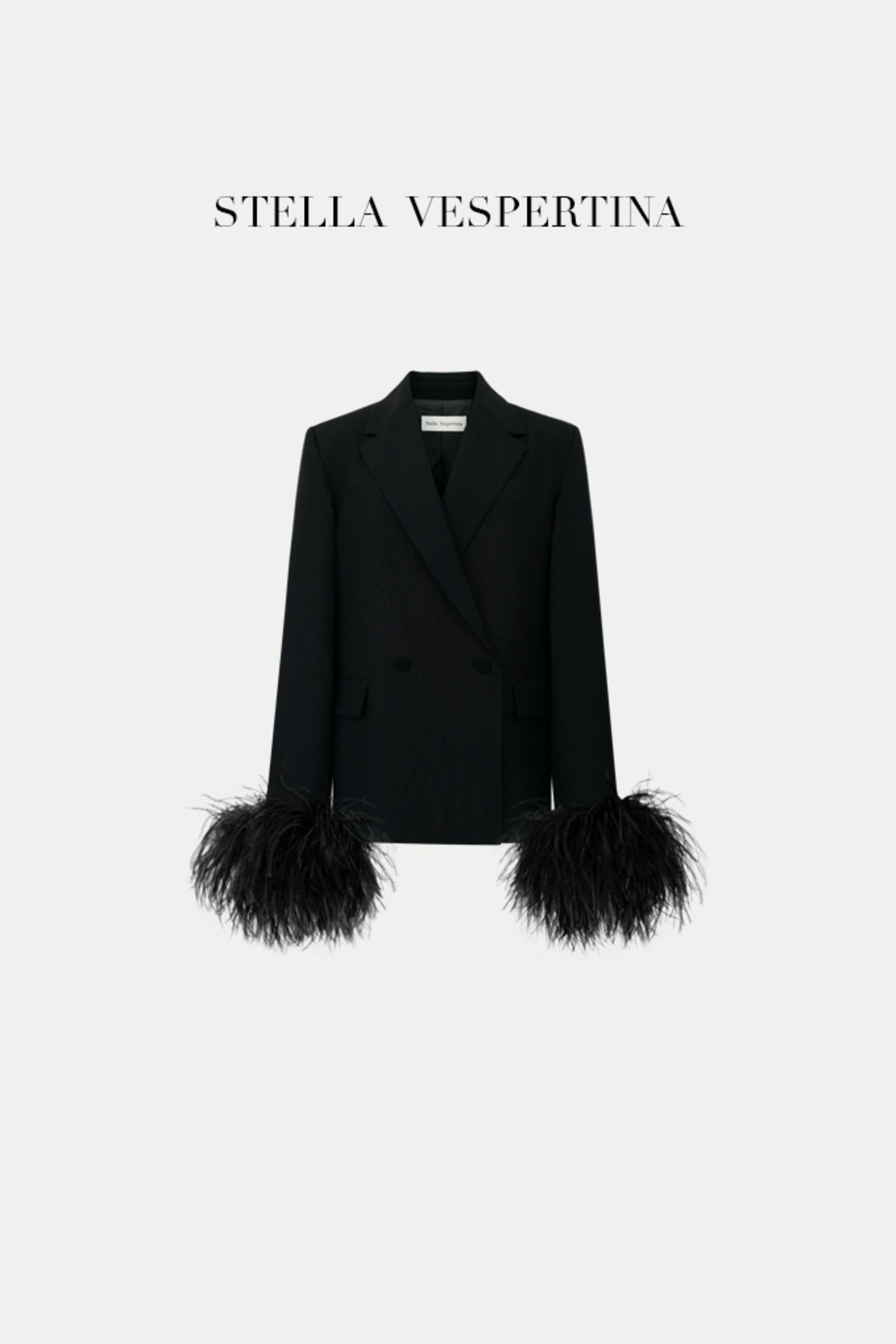 羽毛袖剪裁西装-1