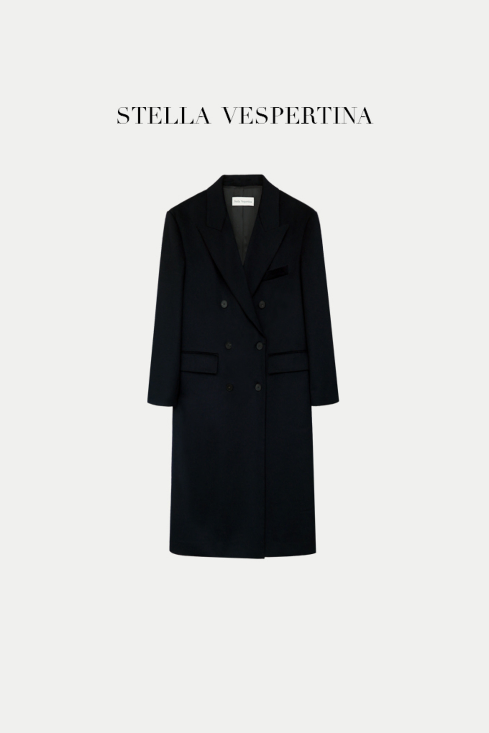 羊毛呢廓形大衣-1