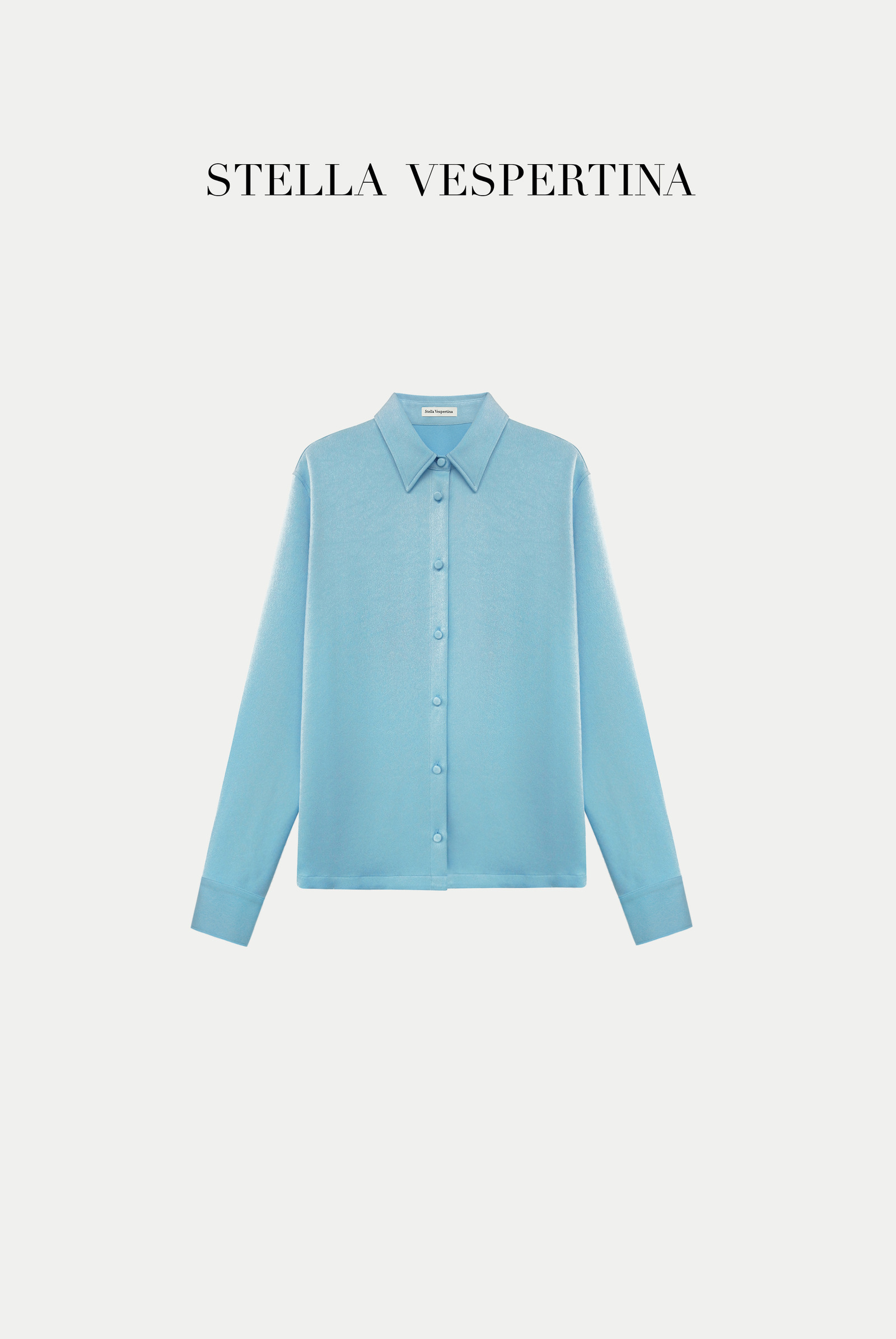 缎面简约衬衫-1