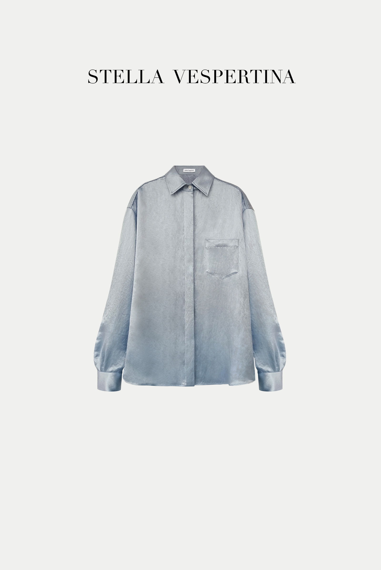 Boyfriend缎面衬衫-1