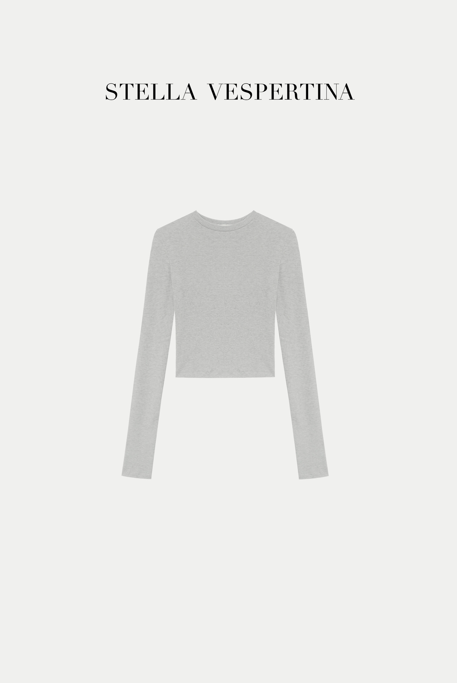 罗纹长袖上衣-1