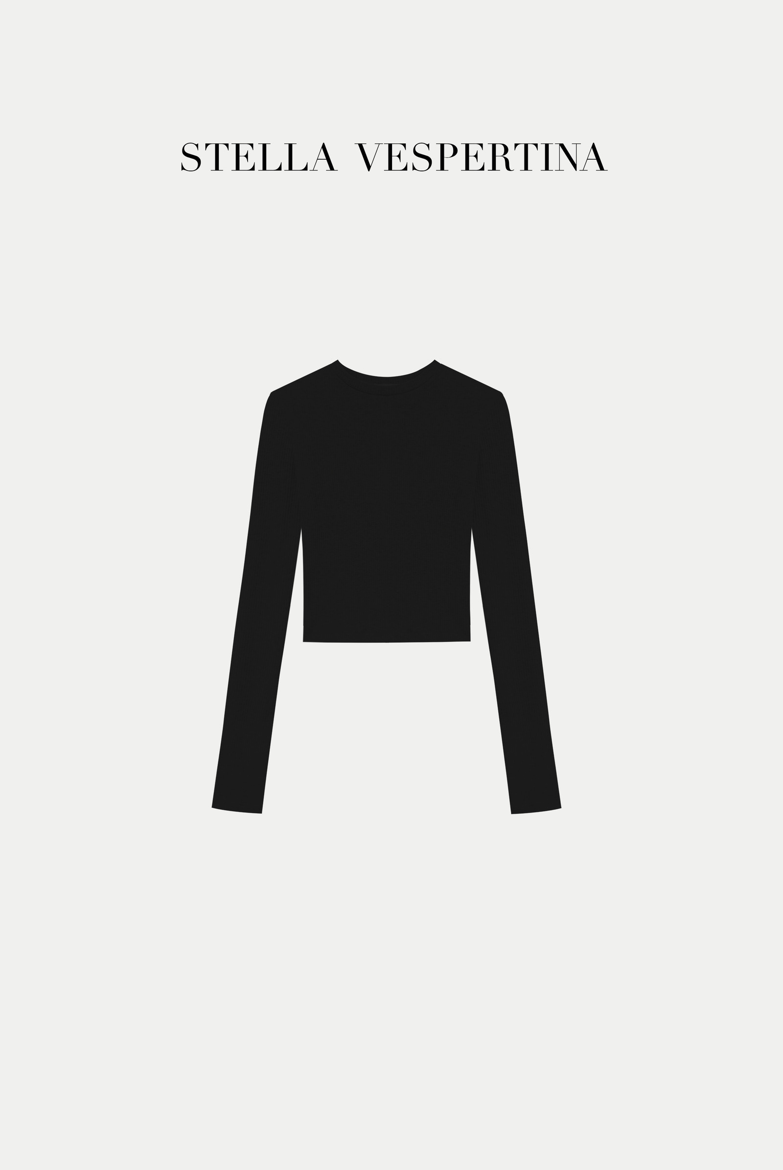 罗纹长袖上衣-1