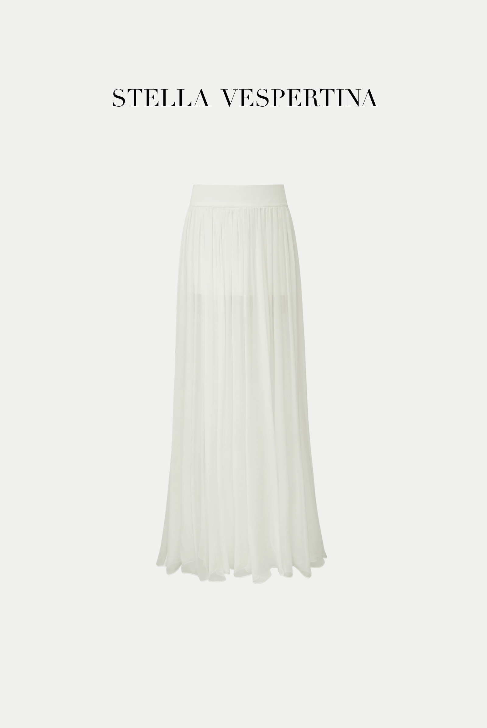 真丝雪纺长款半裙-1