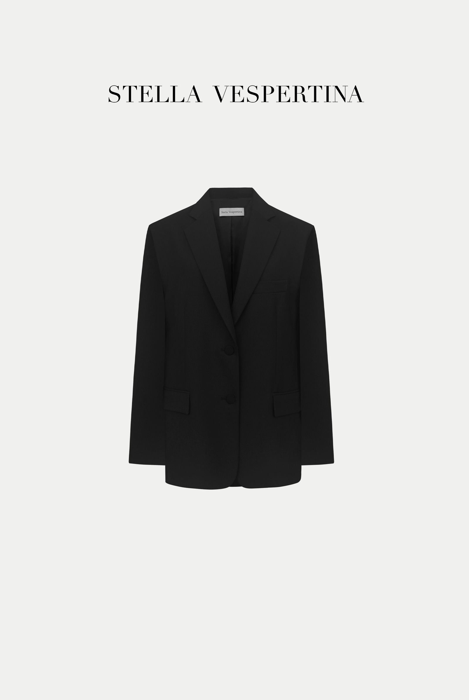 Boyfriend羊毛混纺西装式外套-1