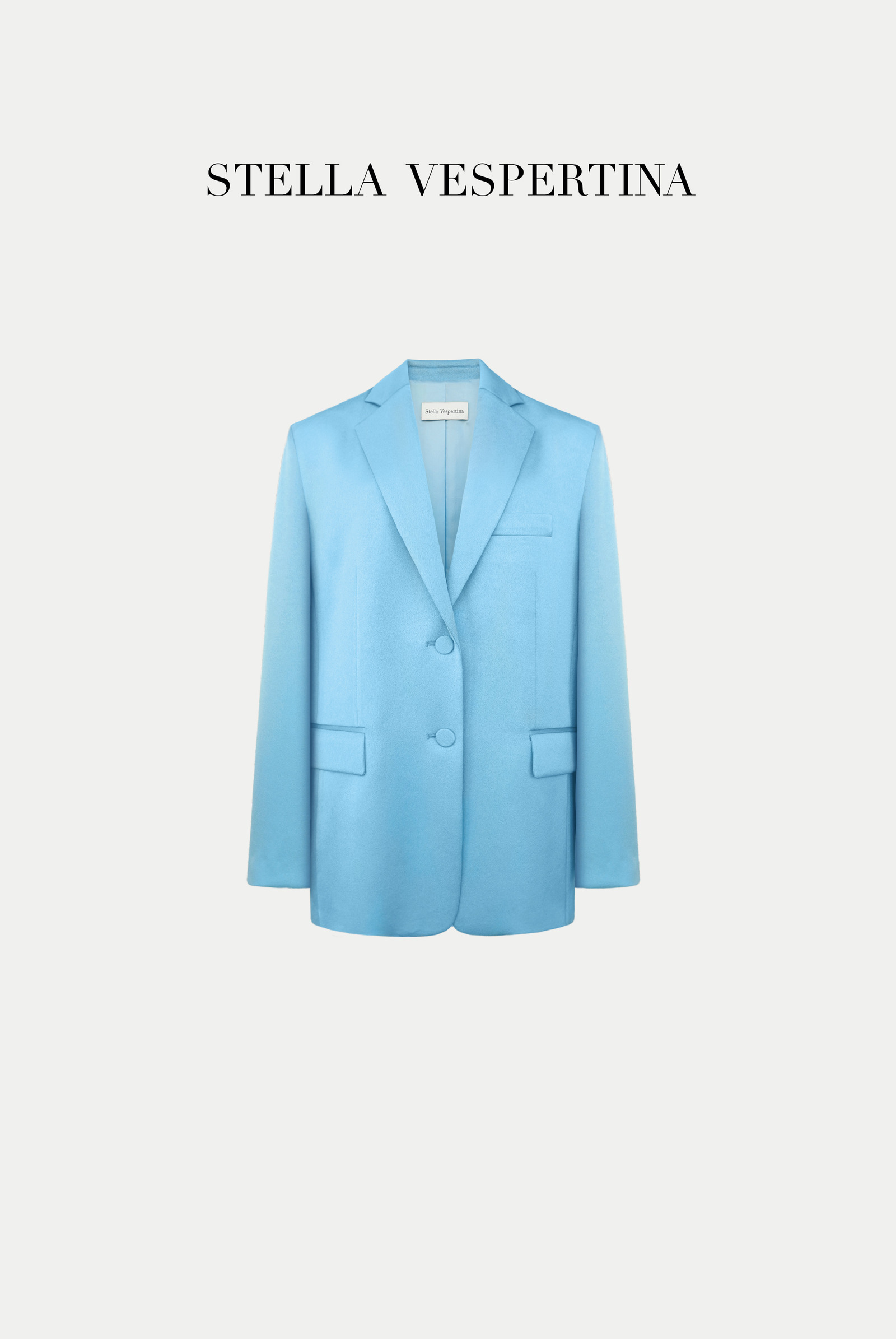 Boyfriend缎面西装式外套-1