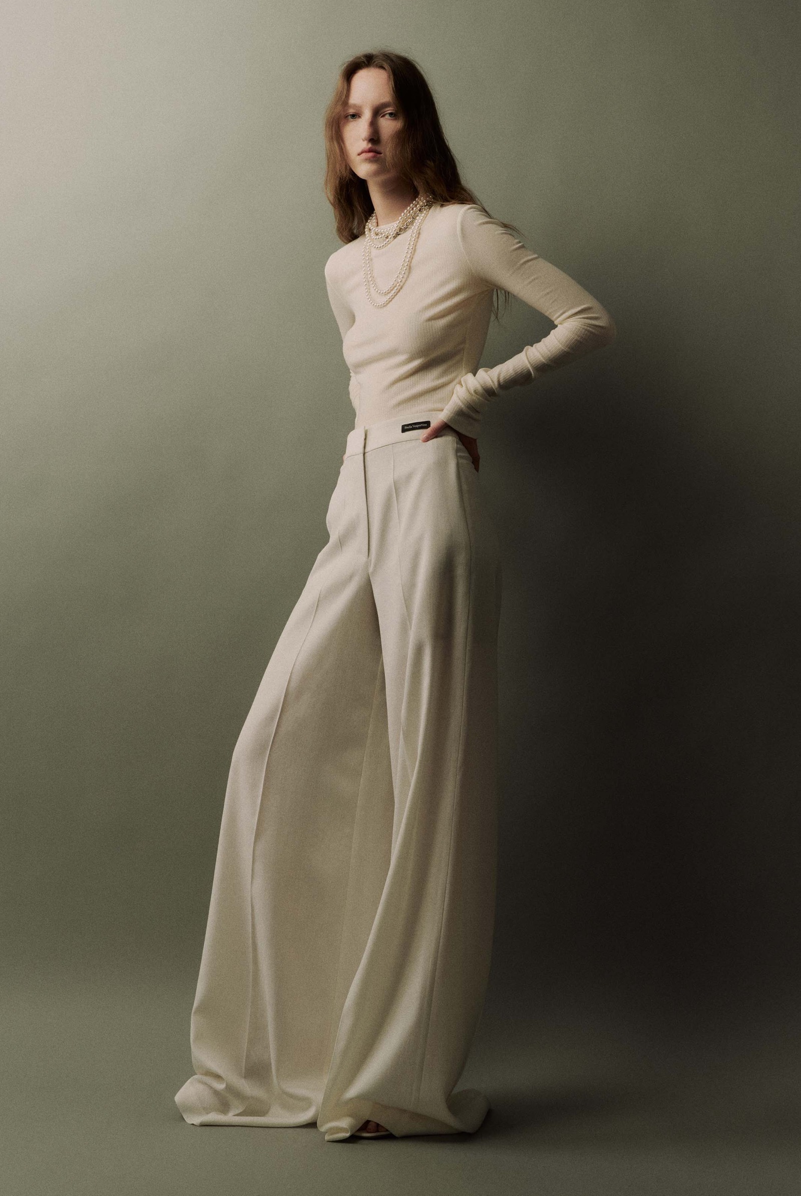 罗纹长袖上衣-3